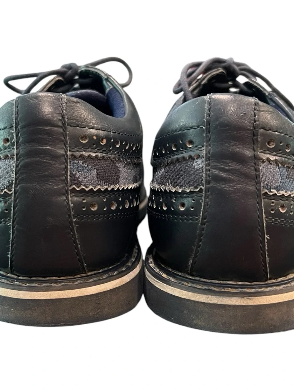 G Fore Men’s Gallivanter Leather Golf Shoes Skull Print Camo  Blue Size 9.5.